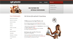Desktop Screenshot of egli-plastic.ch